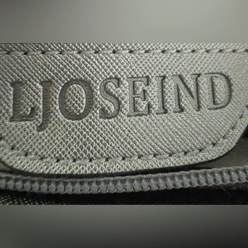 LJOSEIND Designer Handbag Tote Pewter Silver Large Crossbody Shoulder Bag NWOT
